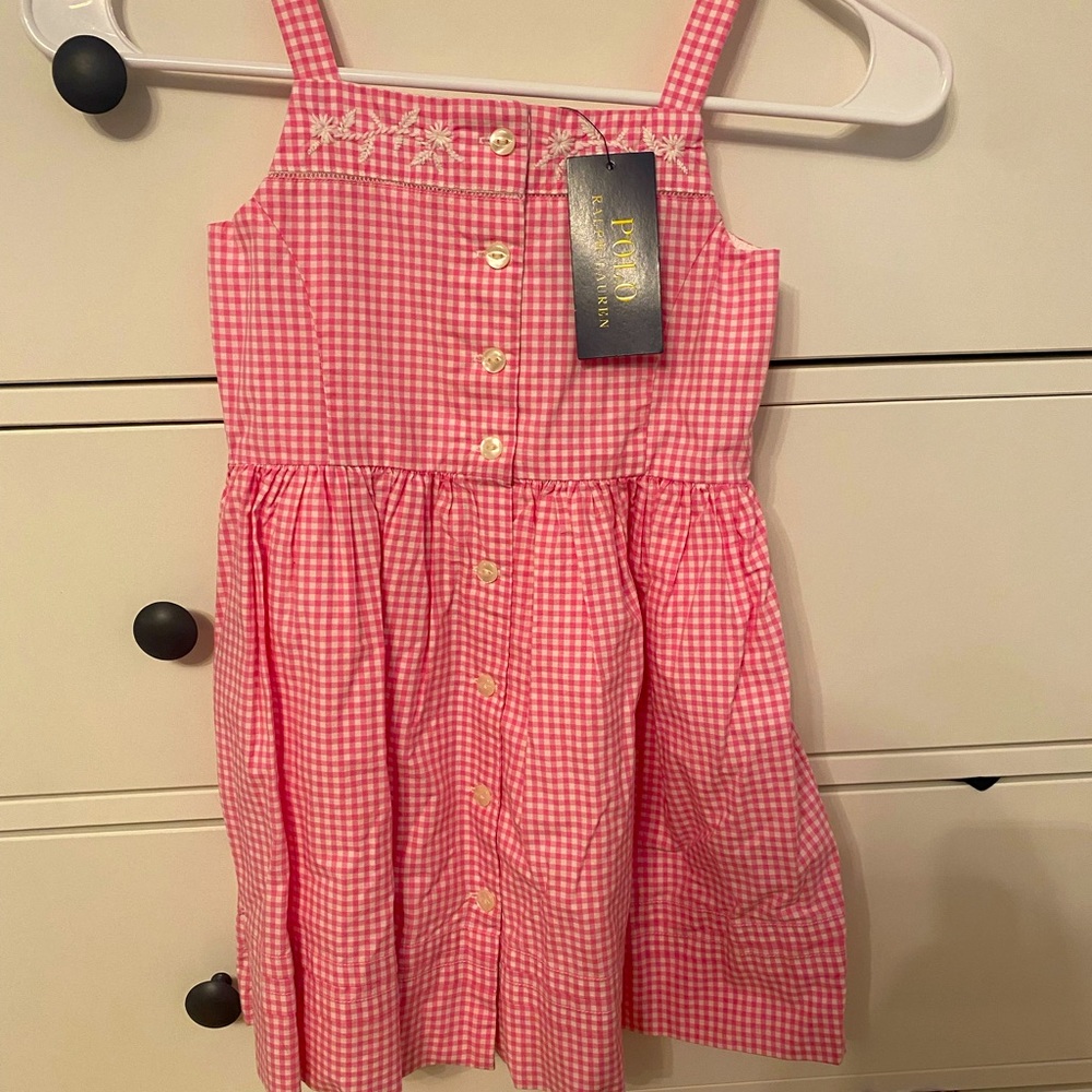 Polo Ralph Lauren pink checkered dress
